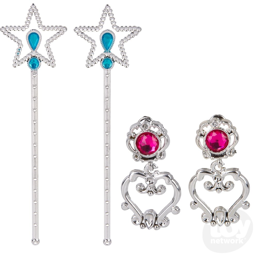 The Toy Network Princess Wand Jewelry Set Pretend Play Dress Up Accessories
