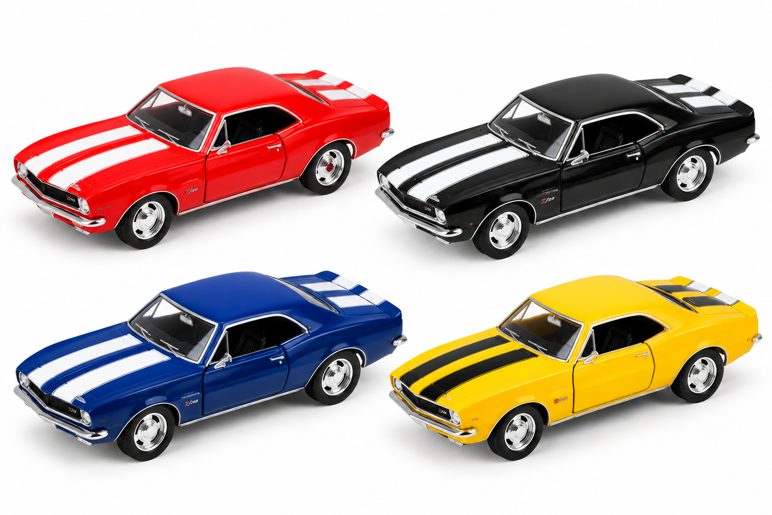 The Toy Network 5 Inch Die Cast Pull Back 1967 Chevy Camaro Z28 1 Piece Random Color