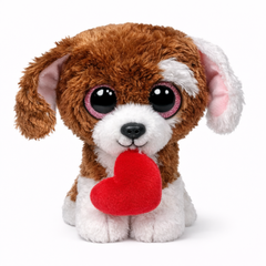 TY Cuddles 6 Inch Valentine Plush Toy with Heart