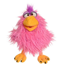 THiN AiR Brands Living Puppets Cheeks 14 Inch Pink Chicken Hand Puppet