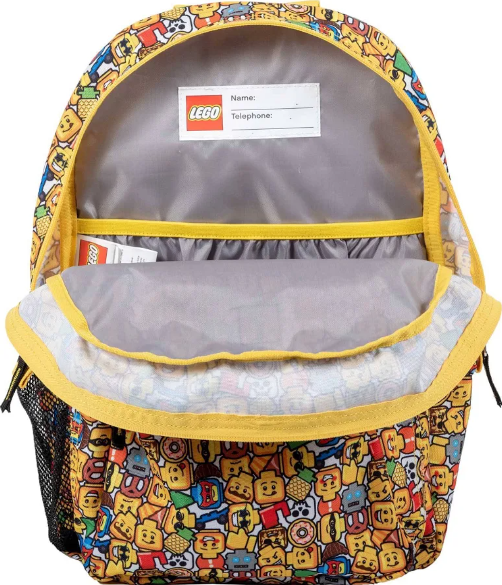 LEGO Minifigure Emoji Heritage Classic 16 Inch Kids Backpack