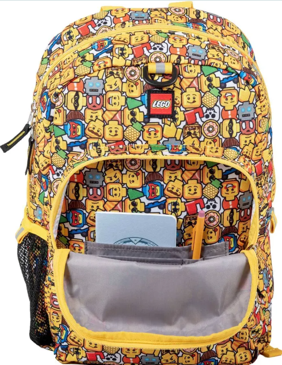 LEGO Minifigure Emoji Heritage Classic 16 Inch Kids Backpack