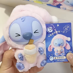 Disney Stitch Before Sleep Series 15cm Blind Box Plush Doll Keychain (Random Design Collectible Plush Toy)