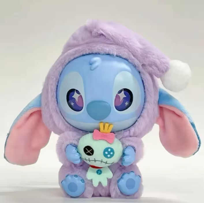 Disney Stitch Before Sleep Series 15cm Blind Box Plush Doll Keychain (Random Design Collectible Plush Toy)