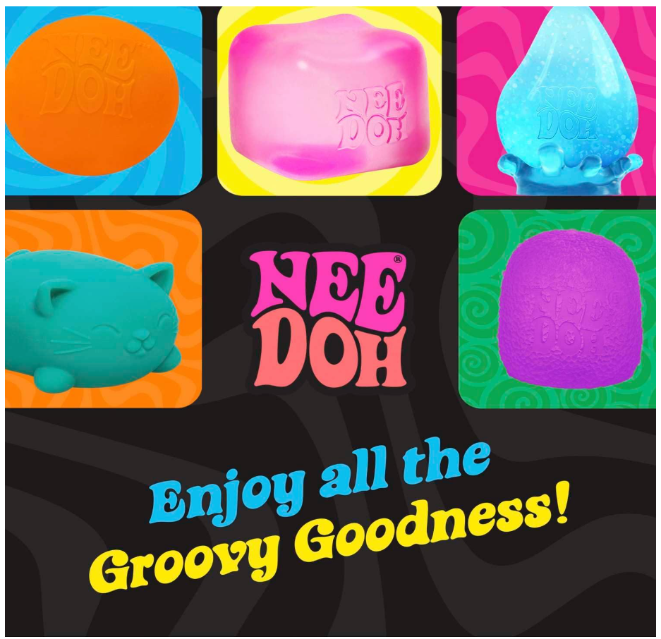 Schylling NeeDoh Nice Cube Swirl Sensory Toy