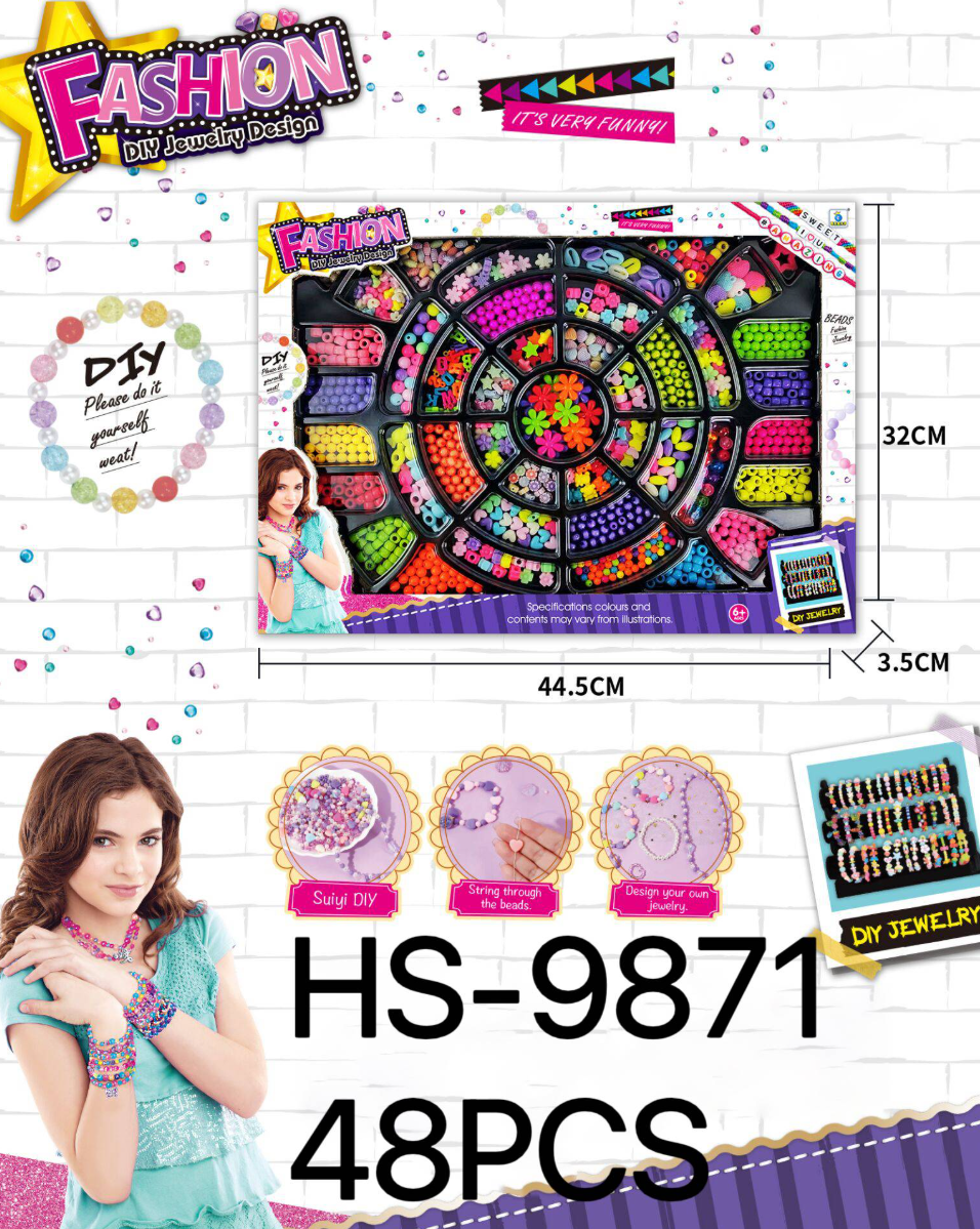Fashion DIY Jewelry Making Bead Kit for Kids