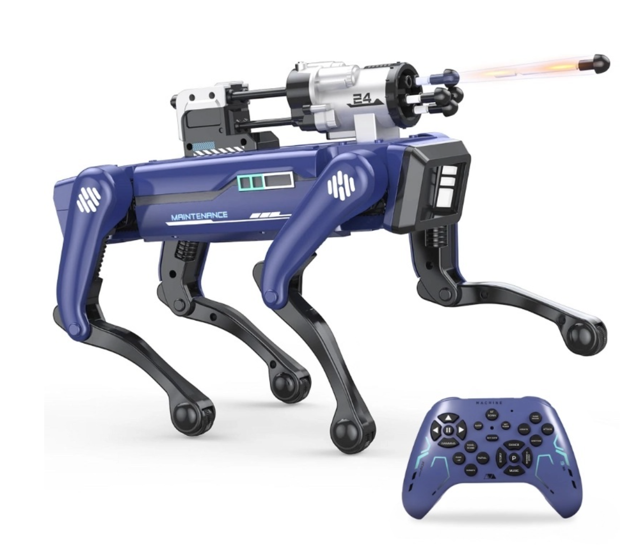 Smart Robot Dog with Remote Control, Voice Commands & Dart Launcher