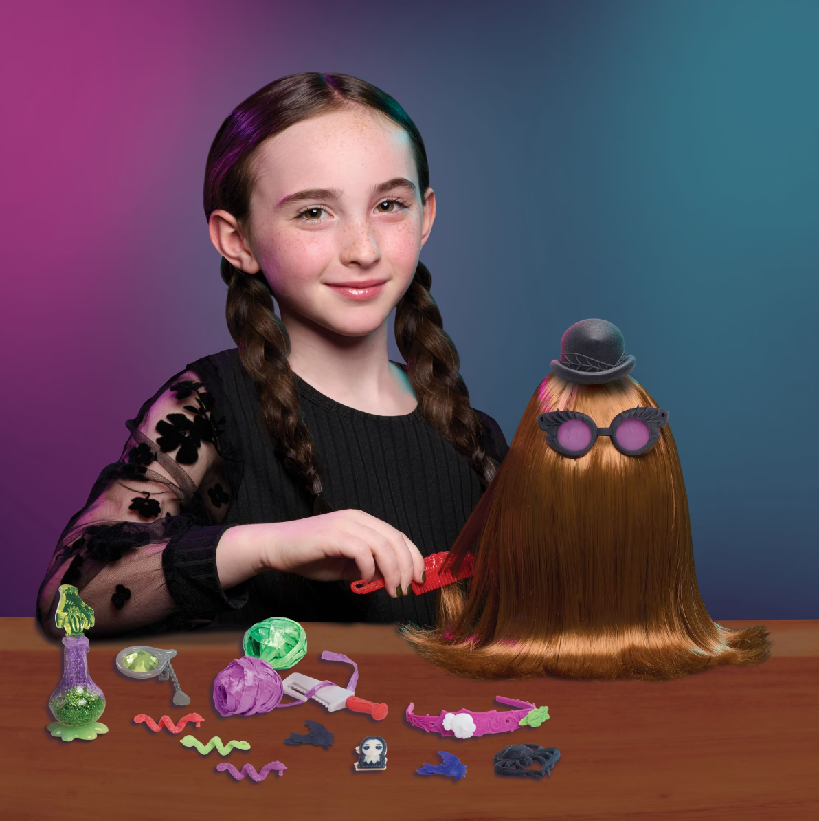 Just Play Wednesday Ignatius Itt 10 Inch Styling Head 20 Piece Set