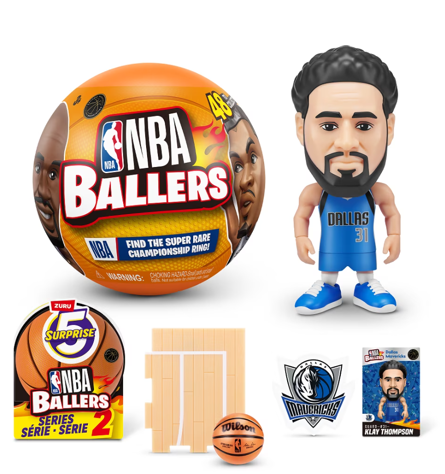 ZURU 5 Surprise NBA Ballers Series 2 4 Pack Mystery Capsule Set