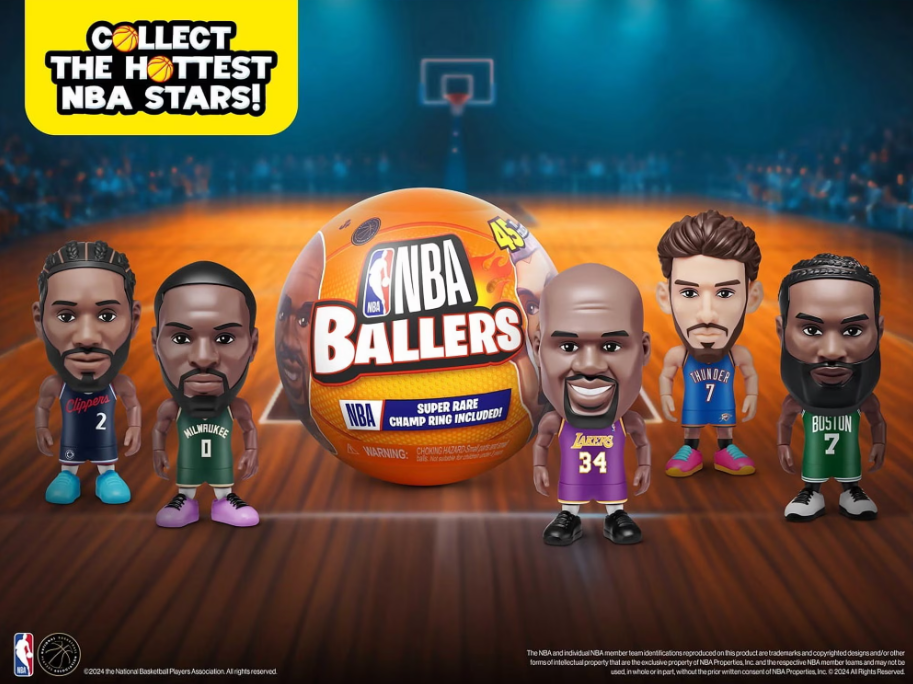 ZURU 5 Surprise NBA Ballers Series 2 4 Pack Mystery Capsule Set