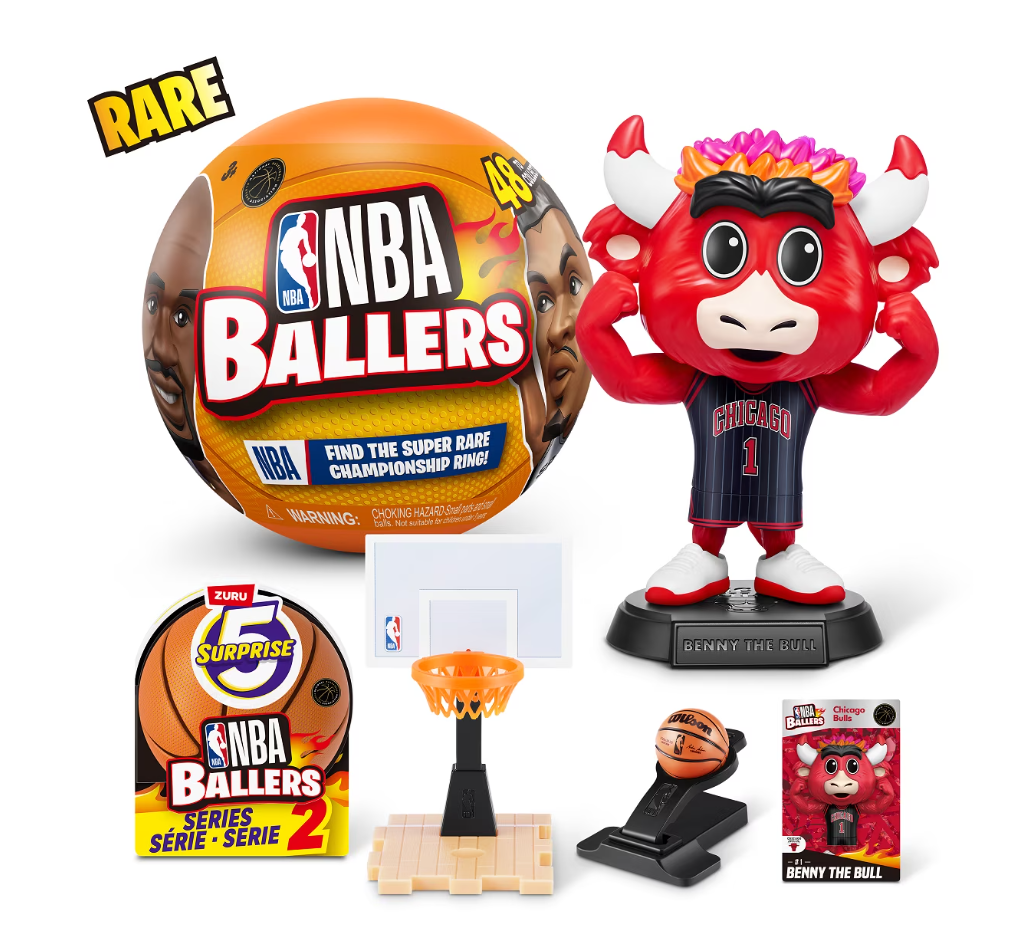 ZURU 5 Surprise NBA Ballers Series 2 4 Pack Mystery Capsule Set