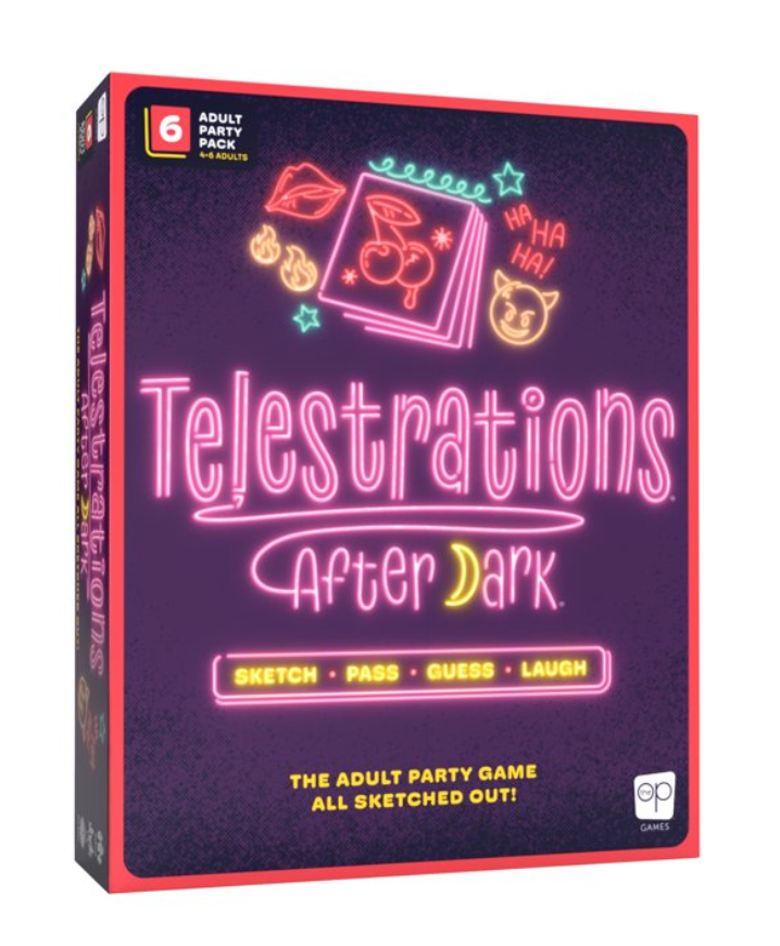 The Op Games Telestrations After Dark 6 Player Adult Party Game
