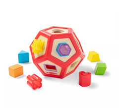 Melissa & Doug 12 Piece Dodecagon Shape Sorter Educational Toy Set