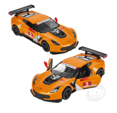 The Toy Network 5 Inch Die Cast 2016 Corvette C7R Race Car 1 Piece Random Color