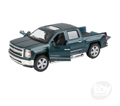 The Toy Network 5 Inch Die Cast Pull Back 2014 Chevy Silverado 1 Piece Random Color
