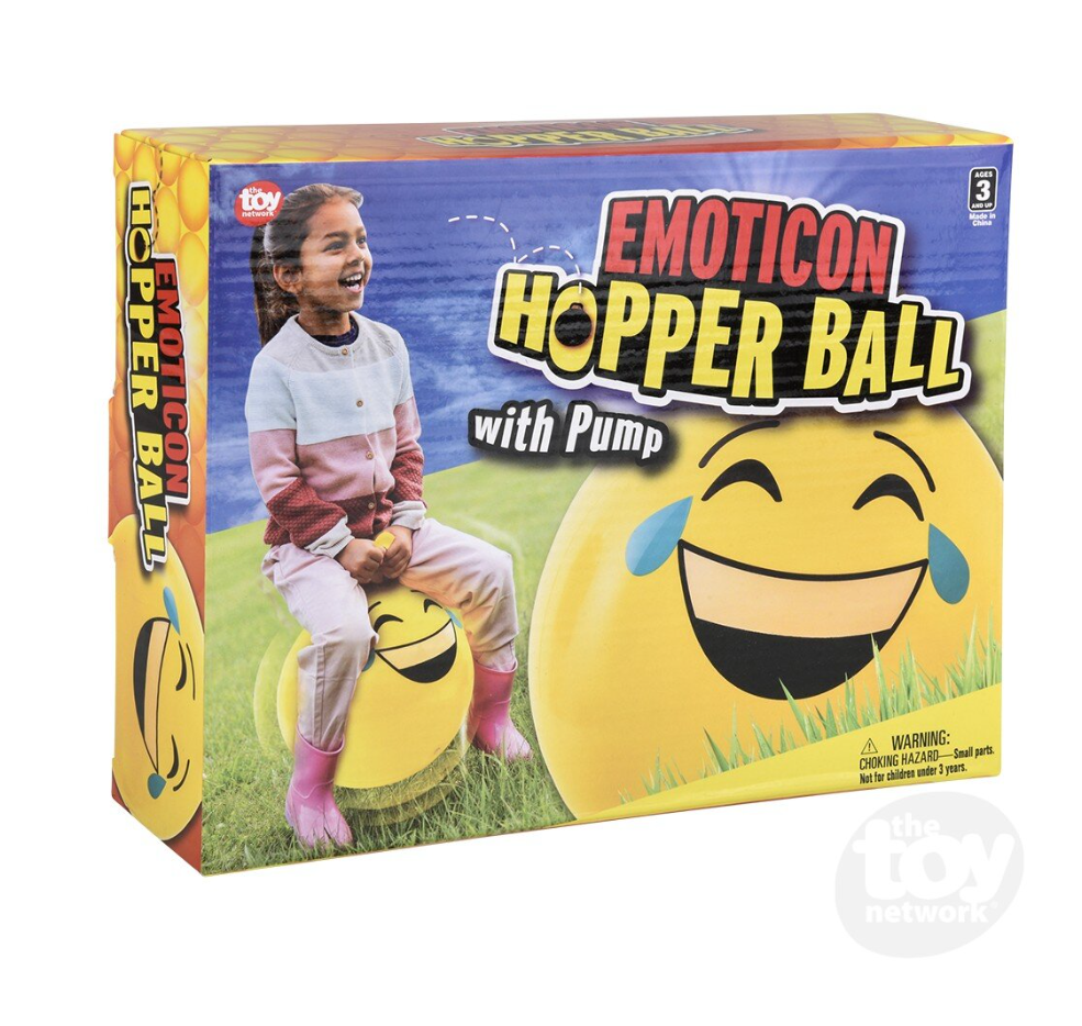 The Toy Network 18 Inch Emoticon Hopper Ball 1 Piece