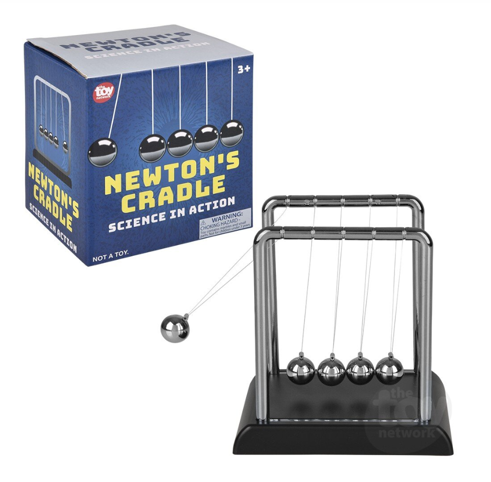 The Toy Network 4.25 Inch Newtons Cradle Desk Toy