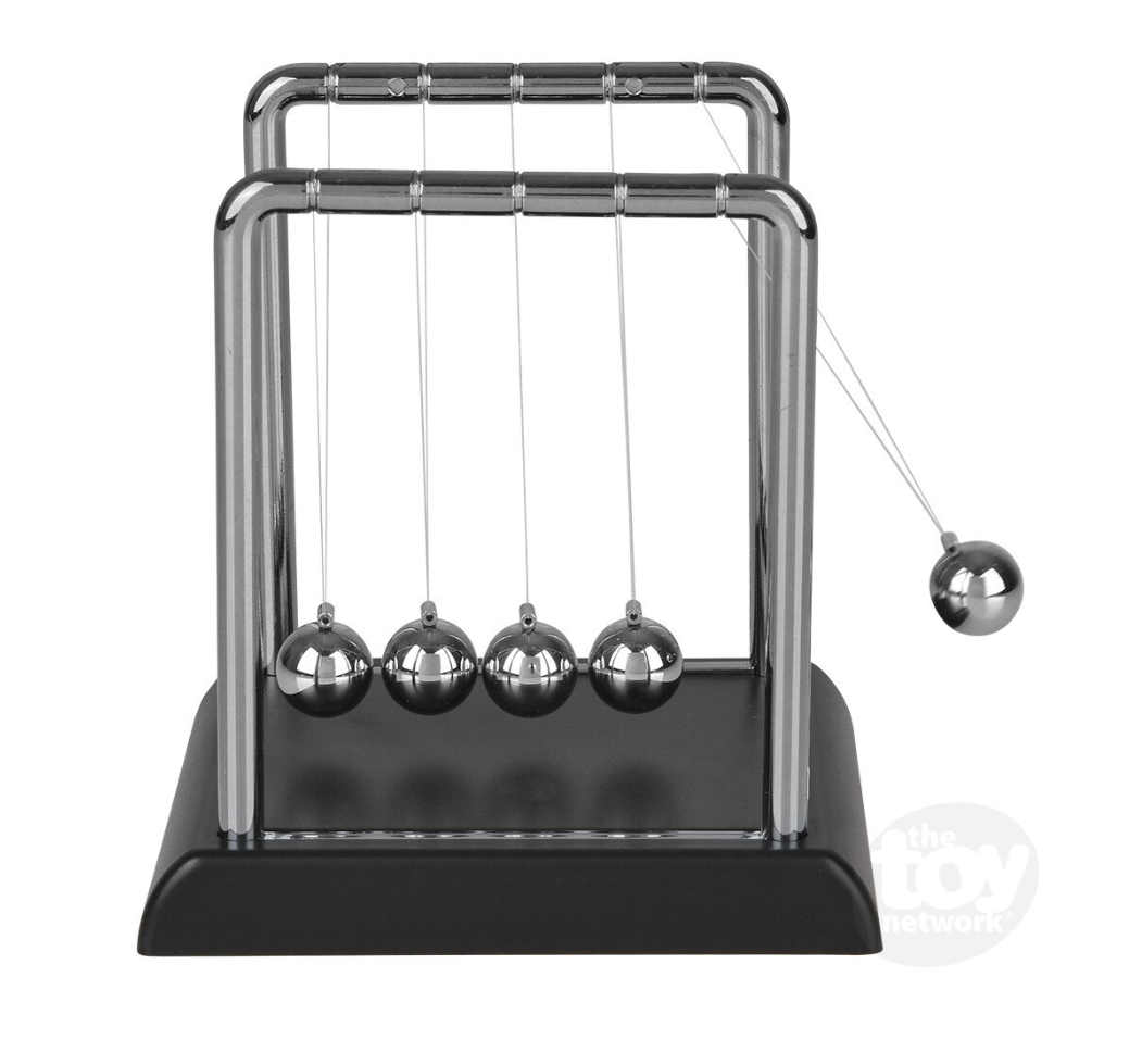 The Toy Network 4.25 Inch Newtons Cradle Desk Toy