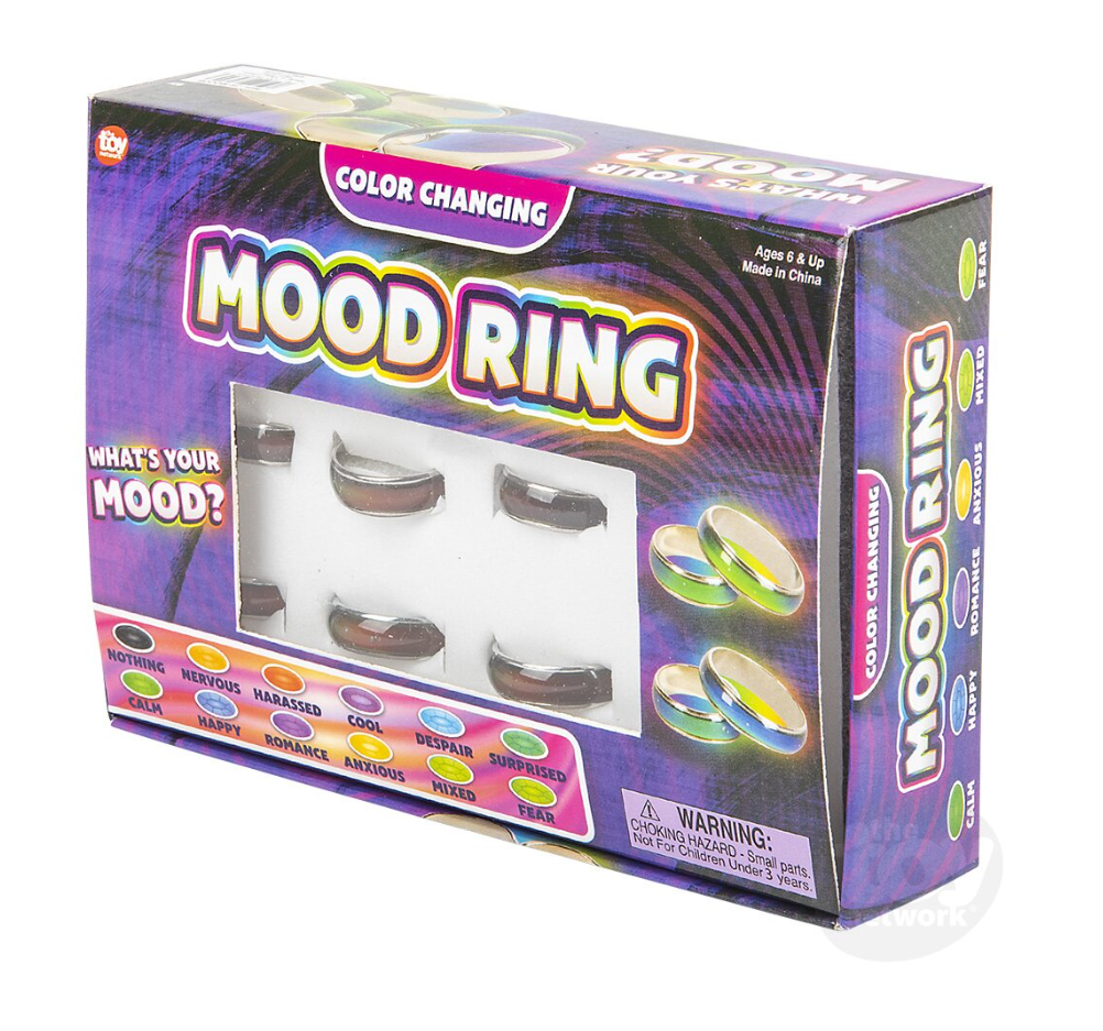 The Toy Network Mood Ring Bands 1 Piece Random Style
