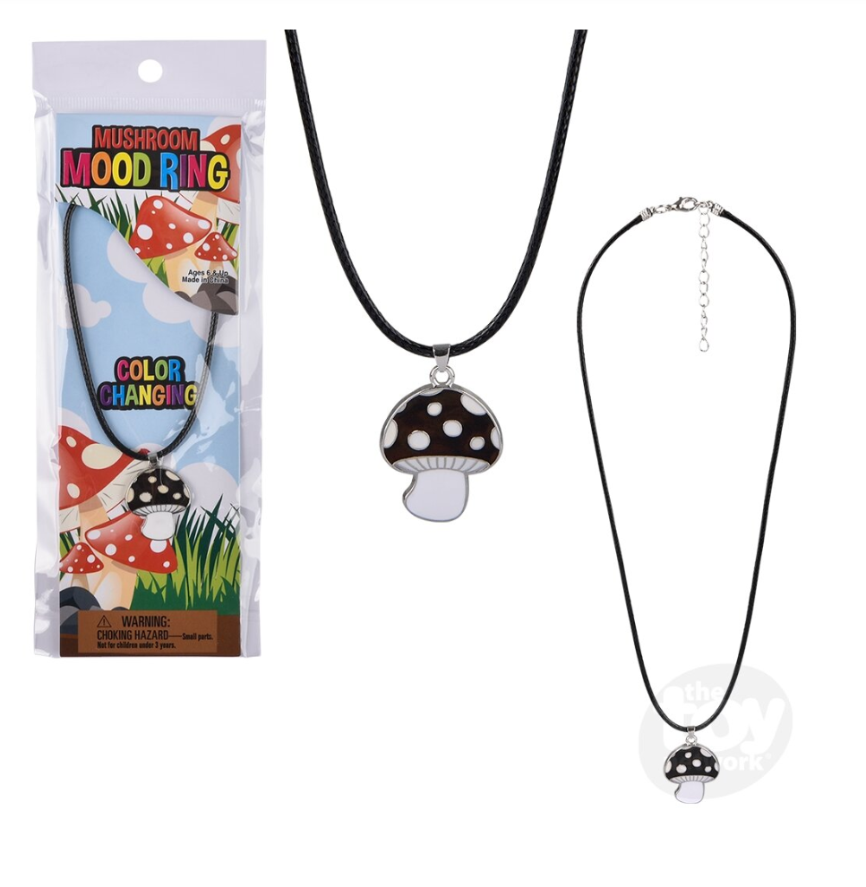 The Toy Network 18 Inch Mushroom Mood Necklace Color Changing Jewelry