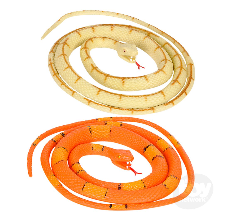 The Toy Network 36 Inch Vinyl Snake 1 Piece Random Color