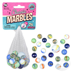 The Toy Network 24 Piece Marble Set Classic Game Toy