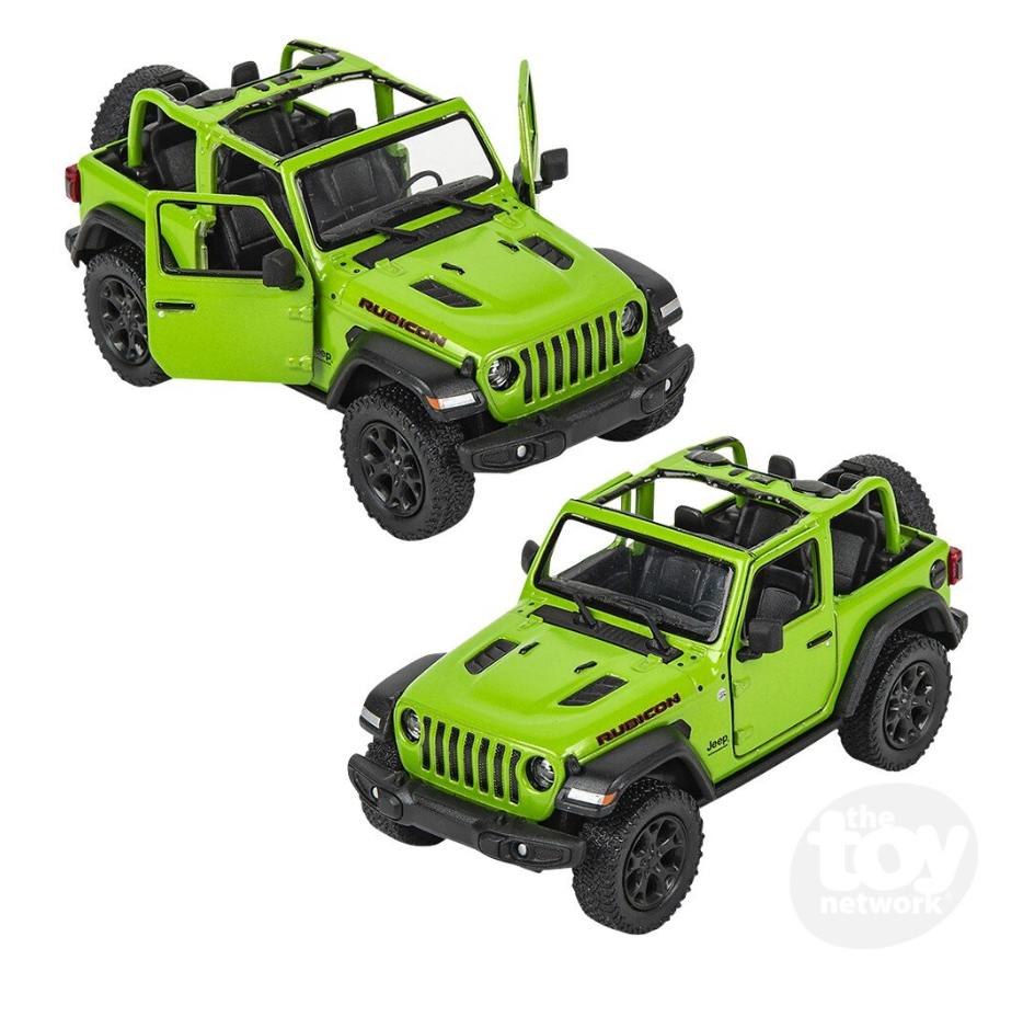 The Toy Network 5 Inch Die Cast Pull Back 2018 Jeep Wrangler Open Top