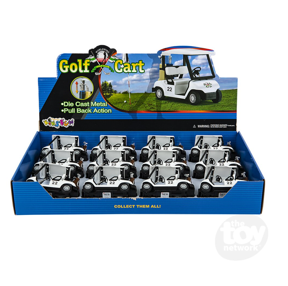 The Toy Network 5 Inch Die Cast Pull Back Golf Cart