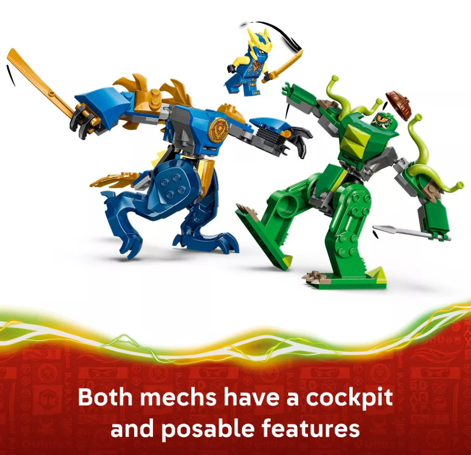 LEGO NINJAGO Jays Dragon Mech Fight 107 Piece Building Set 71853