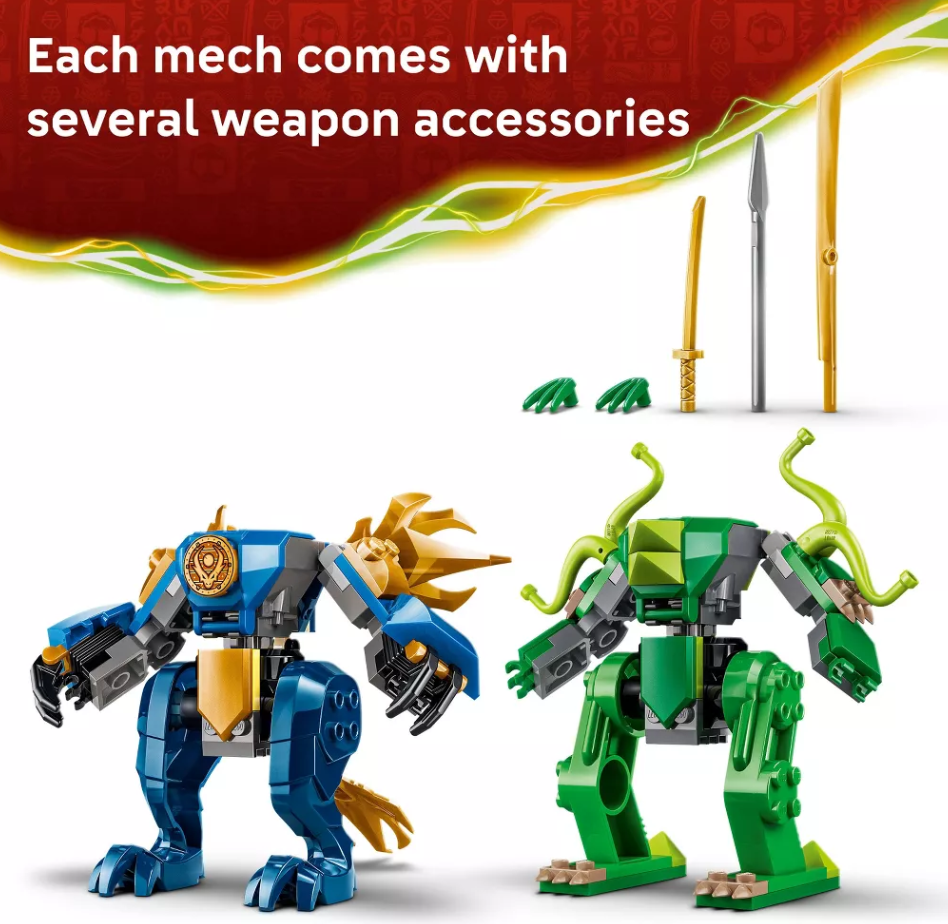 LEGO NINJAGO Jays Dragon Mech Fight 107 Piece Building Set 71853