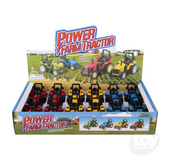 The Toy Network 4 Inch Die Cast Pull Back Farm Tractor 1 Piece Random Color