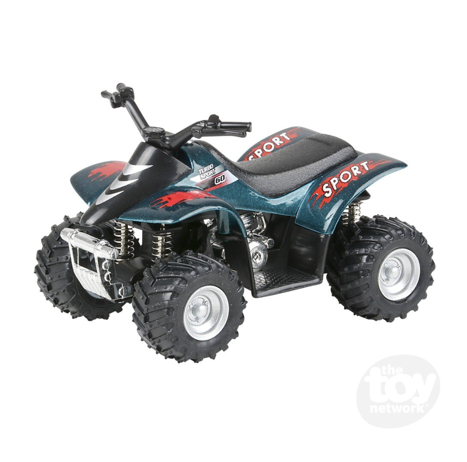 The Toy Network 3.75 Inch Die Cast Smart ATV 1 Piece Random Color