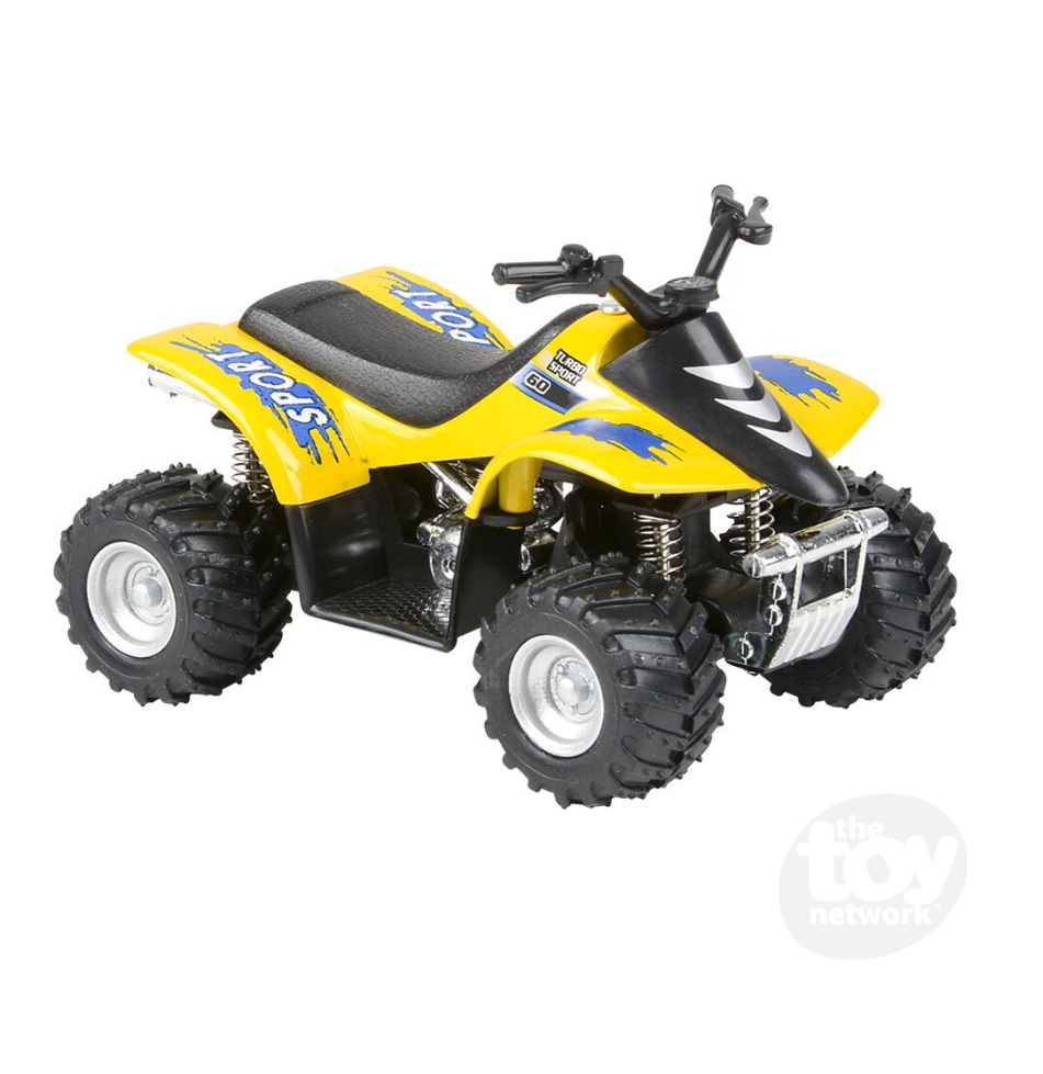The Toy Network 3.75 Inch Die Cast Smart ATV 1 Piece Random Color