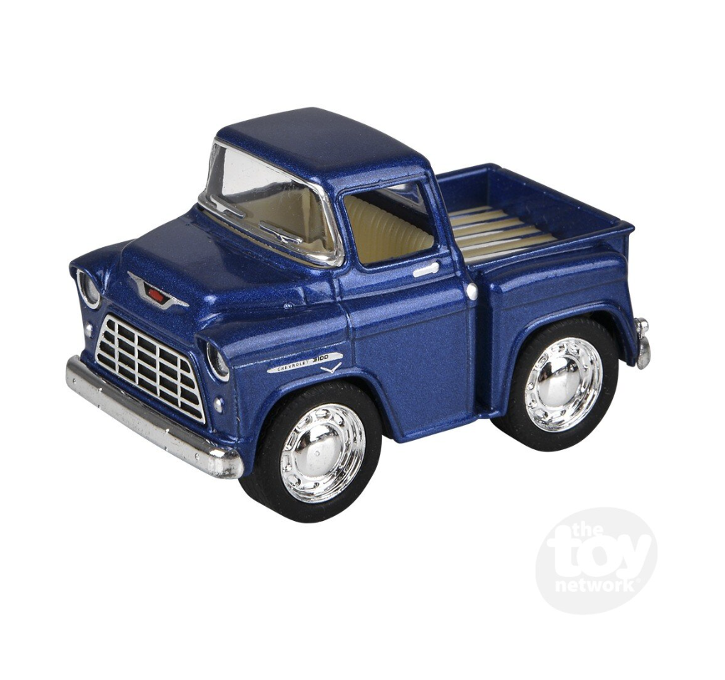 The Toy Network 2 Inch Die Cast Pull Back Mini Chevy Stepside 1 Piece Random Color