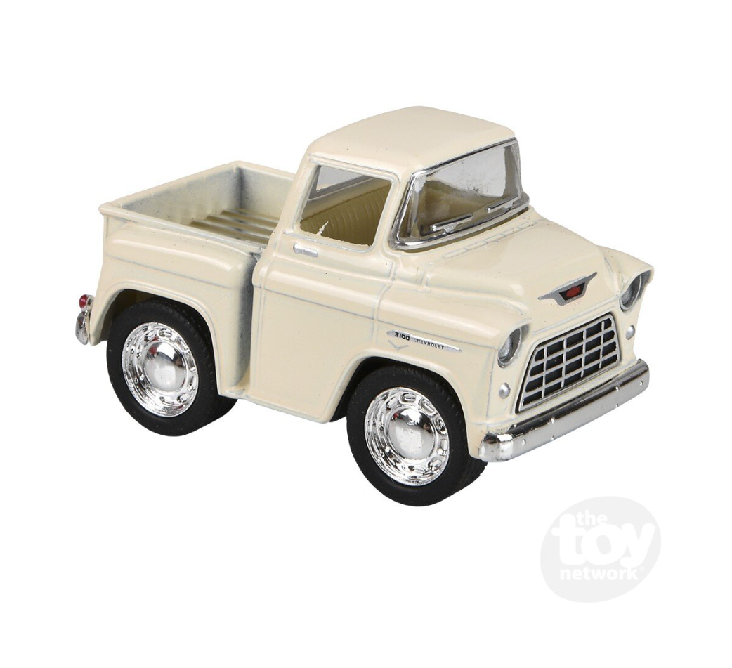 The Toy Network 2 Inch Die Cast Pull Back Mini Chevy Stepside 1 Piece Random Color
