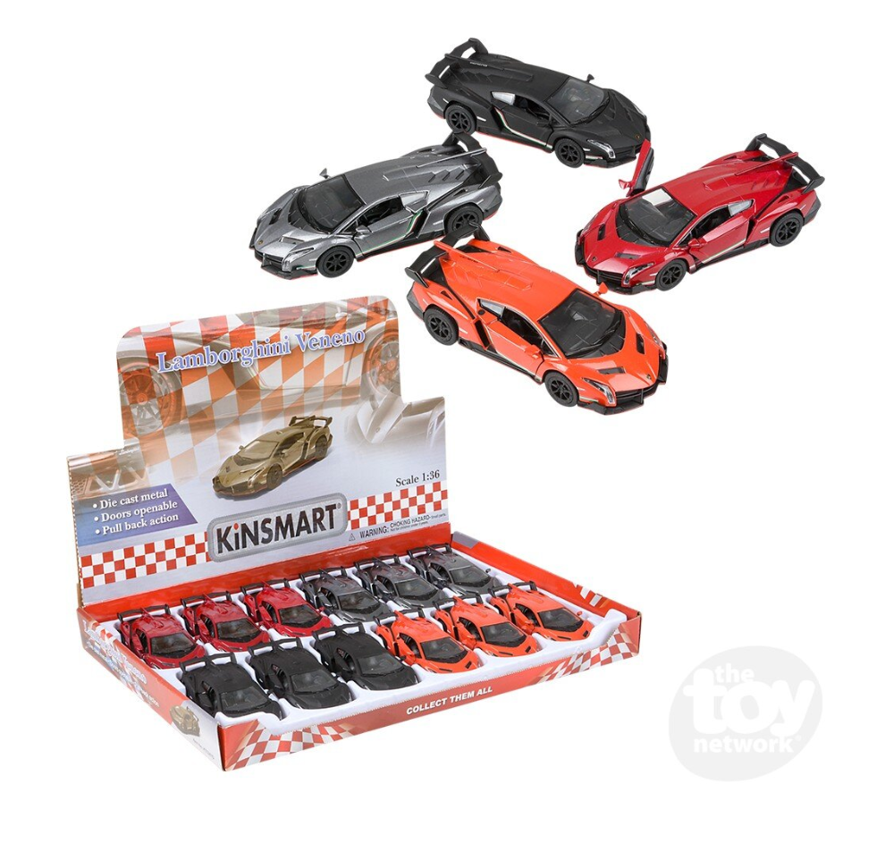 The Toy Network 5 Inch Lamborghini Veneno 1 Piece Random Color