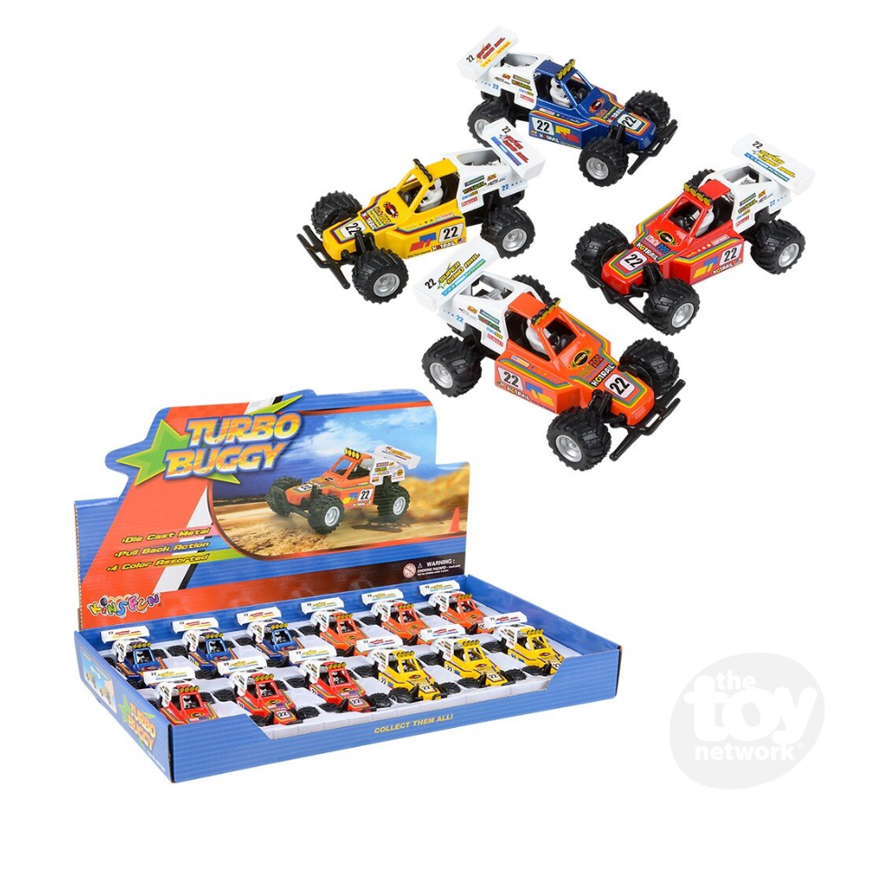 The Toy Network 5 Inch Die Cast Pull Back Turbo Buggy 1 Piece Random Color