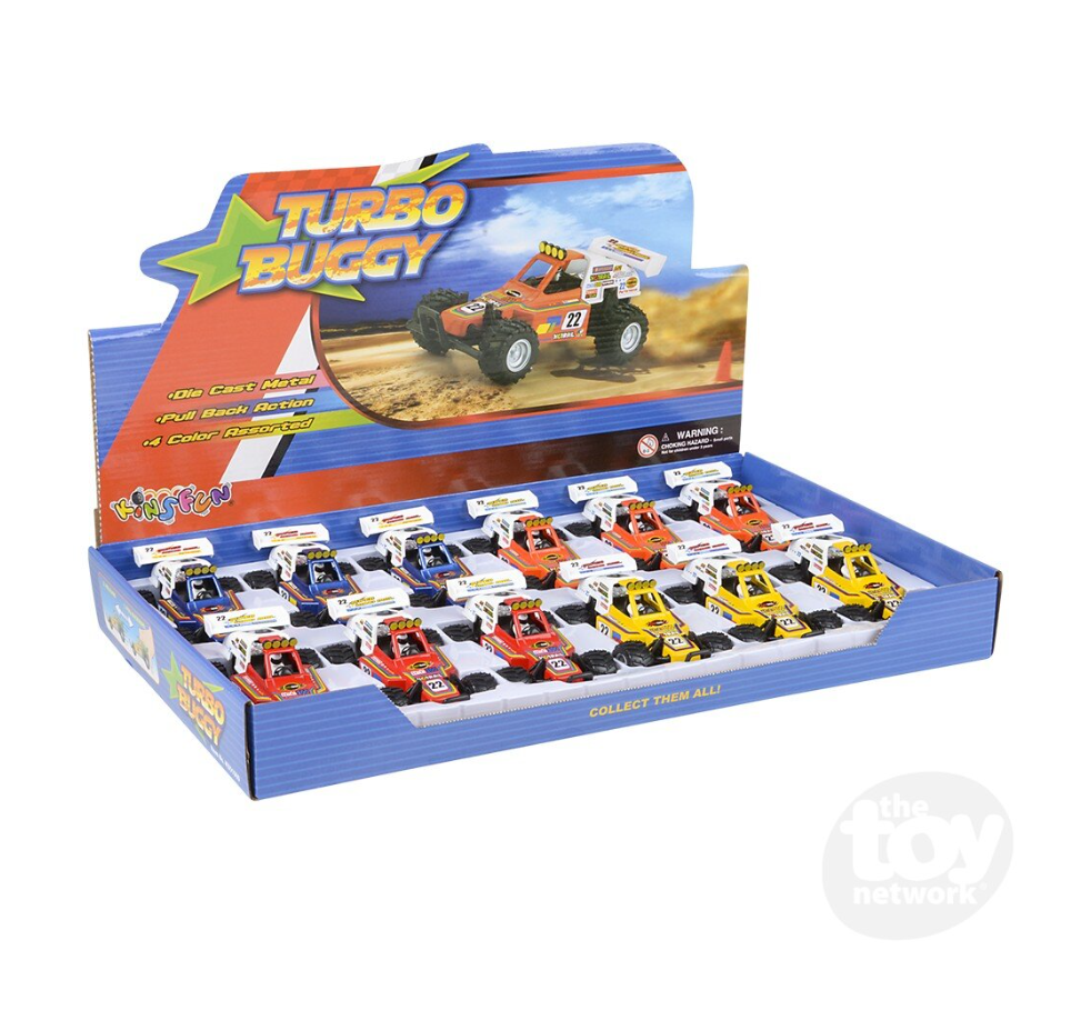 The Toy Network 5 Inch Die Cast Pull Back Turbo Buggy 1 Piece Random Color