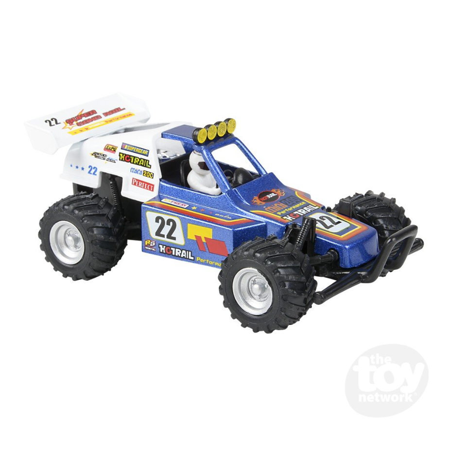 The Toy Network 5 Inch Die Cast Pull Back Turbo Buggy 1 Piece Random Color