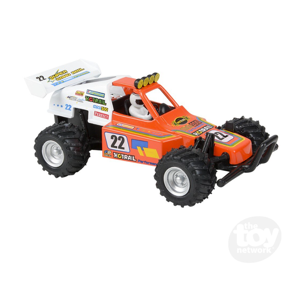 The Toy Network 5 Inch Die Cast Pull Back Turbo Buggy 1 Piece Random Color
