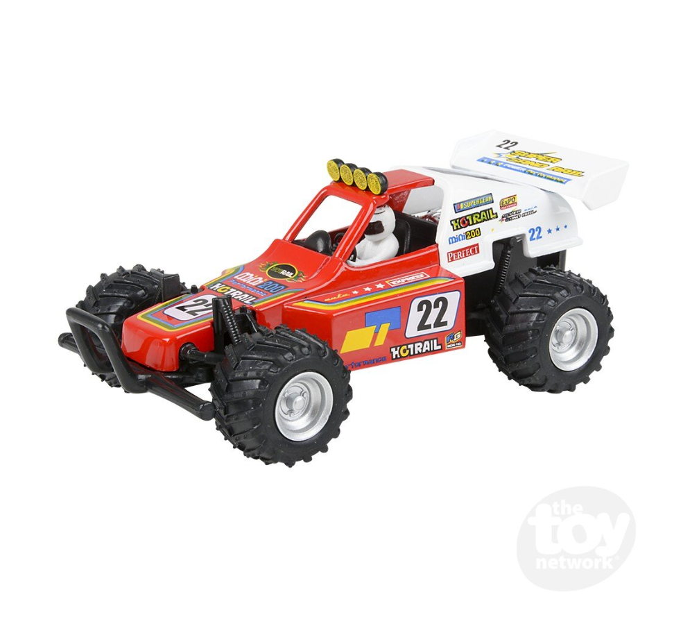 The Toy Network 5 Inch Die Cast Pull Back Turbo Buggy 1 Piece Random Color