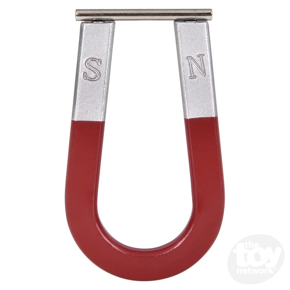 The Toy Network 4 Inch Metal Horseshoe Magnet Science Toy