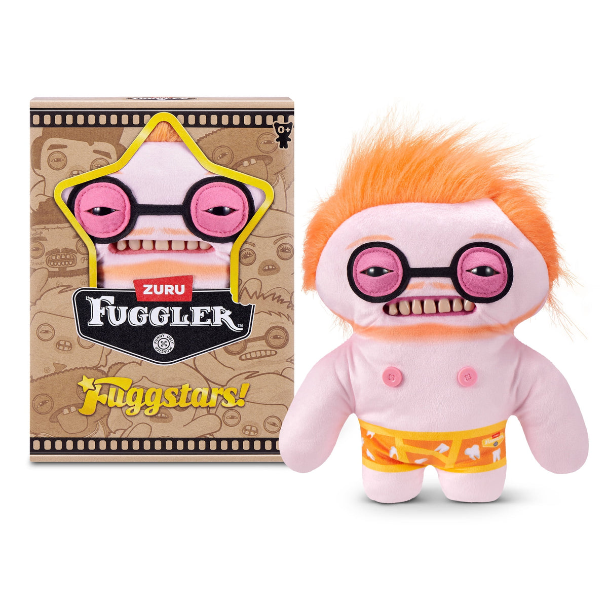 Fuggler Fugg Stars 9 inch (Gunky Goober), Funny Ugly Monster Stuffed Animal Toy by ZURU