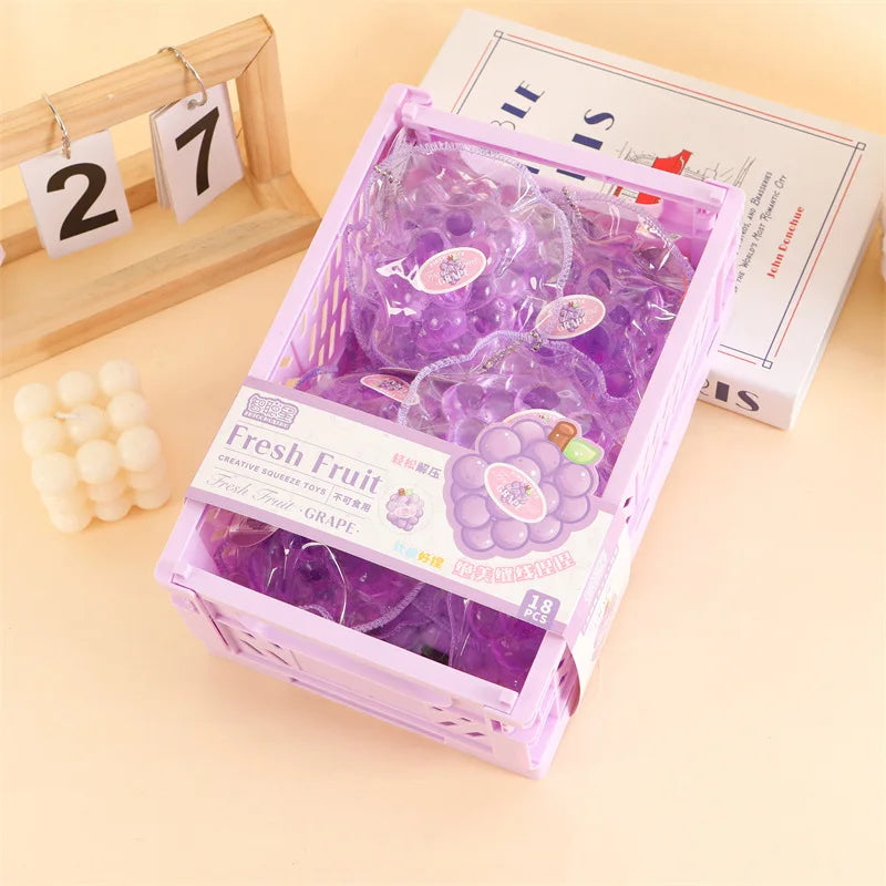 Transparent Grape Squishy Fast Rebound Sensory Fidget Toy