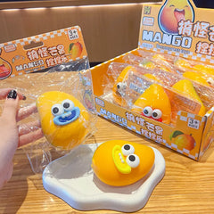 Big-Eyed Funny Mango Squishy Sensory Fidget Toy