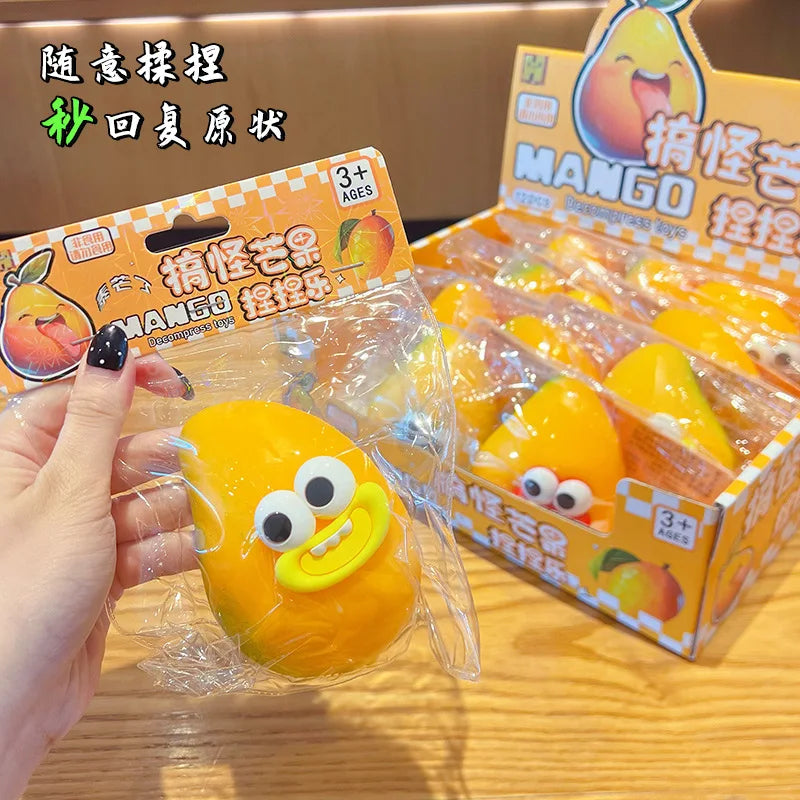Big-Eyed Funny Mango Squishy Sensory Fidget Toy