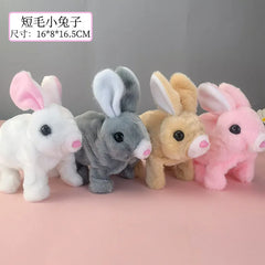 TOYSPI Hopping Rabbit 7 Inch Interactive Electronic Plush Toy