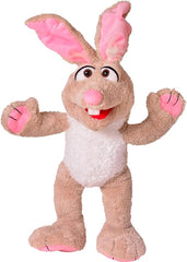 THiN AiR Brands Living Puppets Herbie II 24 Inch Brown and White Rabbit Hand Puppet