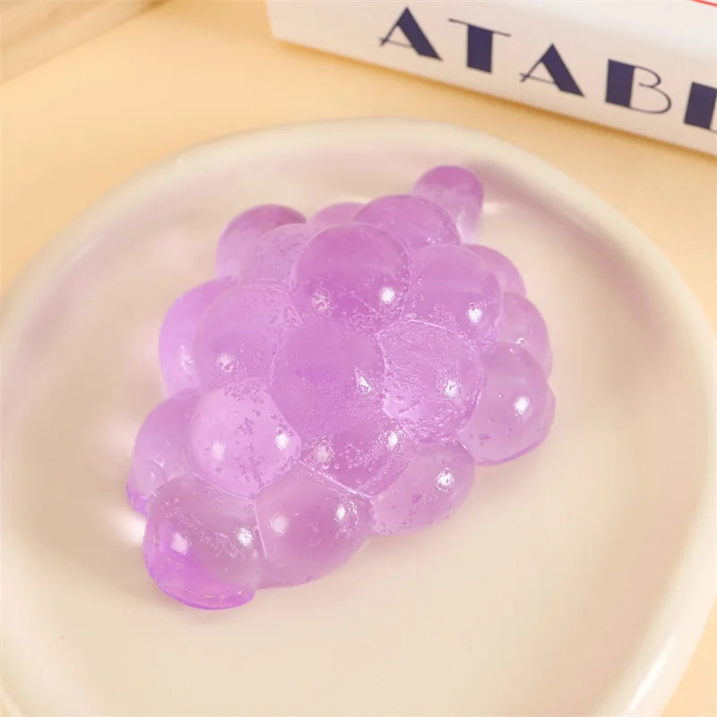 Transparent Grape Squishy Fast Rebound Sensory Fidget Toy