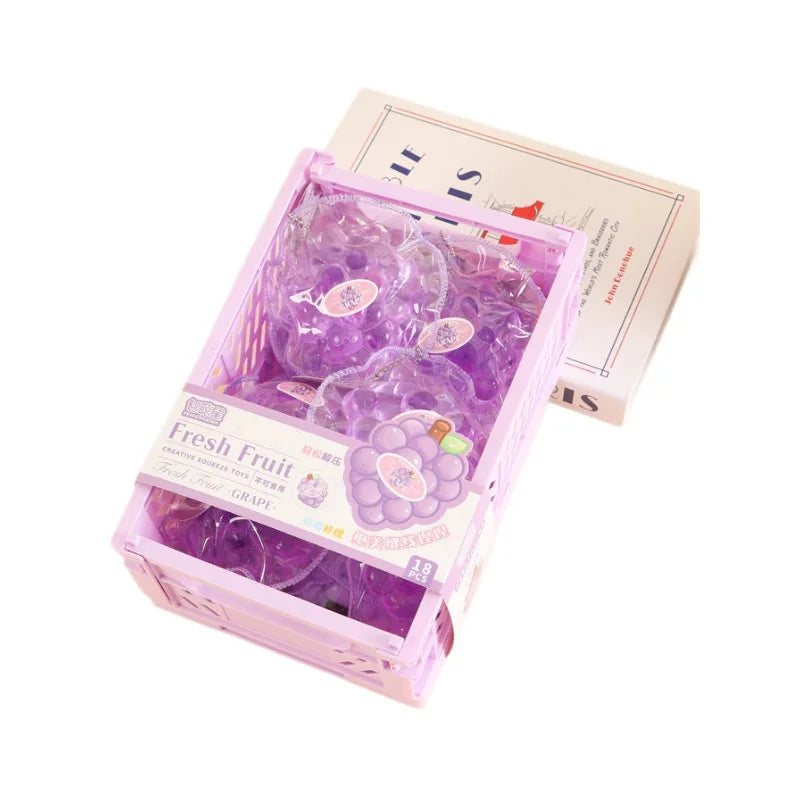 Transparent Grape Squishy Fast Rebound Sensory Fidget Toy